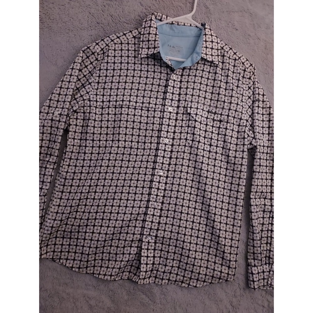Huk‎ Shirt Mens Medium Performance Fishing Lightweight Mesh Back Beach Utility M